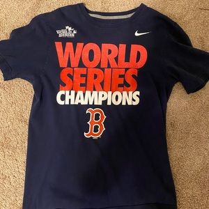 Nike Navy Boston Redsox 2017 World Series T-Shirt
